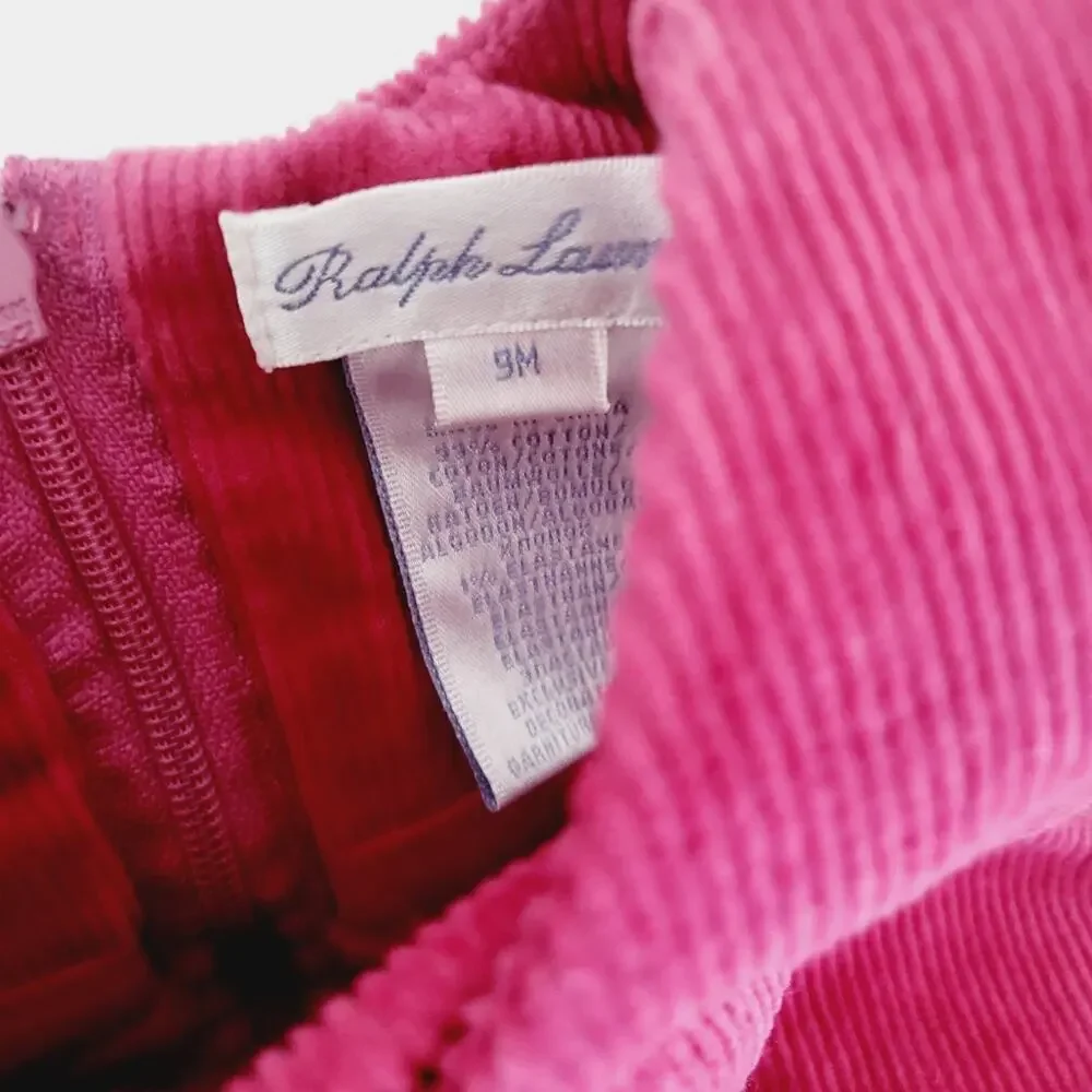 Ralph Lauren 9M pink corduroy jumper